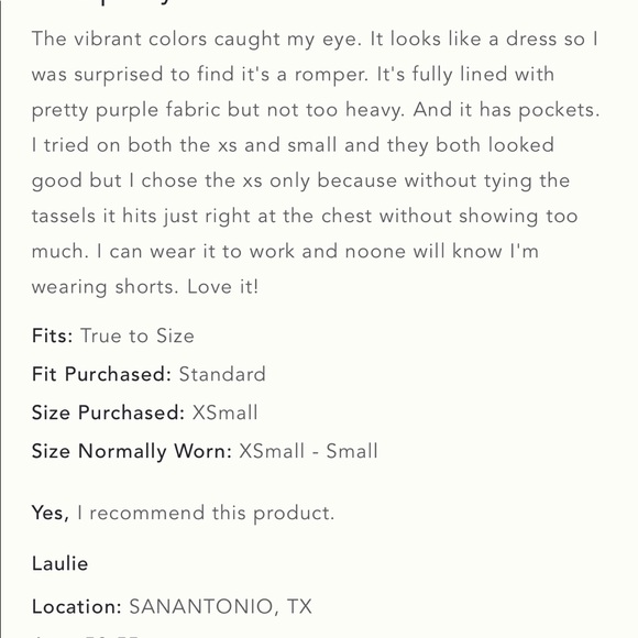 Anthropologie Romper NWT Lissa Size S Adorable Super Flattering & So Comfy! - Picture 9 of 15